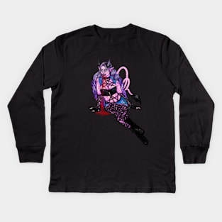 Succubus kiss Kids Long Sleeve T-Shirt